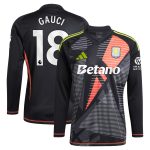 aston villa adidas goalkeeper shirt 2024-25 – long sleeve with gauci 18 printing – 202028940 Collection | Authentic Aston Villa Shirts