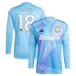 aston villa adidas goalkeeper shirt 2024-25 – long sleeve with gauci 18 printing – 202030982 Collection | Authentic Aston Villa Shirts