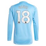 aston villa adidas goalkeeper shirt 2024-25 – long sleeve with gauci 18 printing – 202030982 Collection | Authentic Aston Villa Shirts