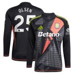aston villa adidas goalkeeper shirt 2024-25 – long sleeve with olsen 25 printing – 202028939 Collection | Authentic Aston Villa Shirts