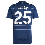 aston villa adidas goalkeeper shirt 2024-25 – long sleeve with olsen 25 printing – 202030975 Collection | Authentic Aston Villa Shirts