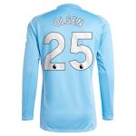 aston villa adidas goalkeeper shirt 2024-25 – long sleeve with olsen 25 printing – 202030976 Collection | Authentic Aston Villa Shirts