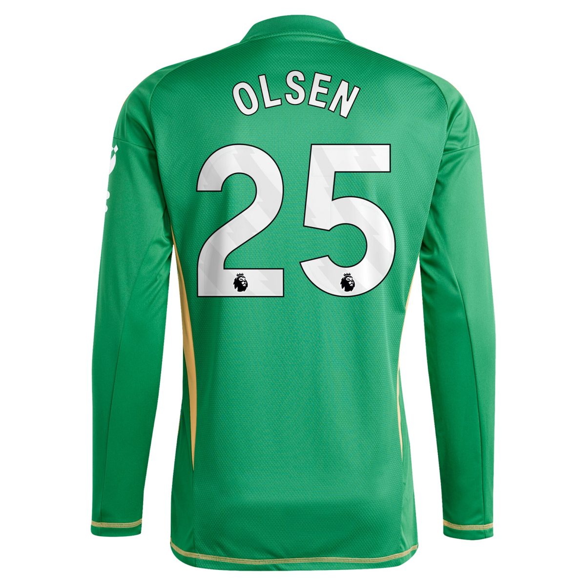 aston villa adidas goalkeeper shirt 2024-25 – long sleeve with olsen 25 printing Collection | Authentic Aston Villa Shirts