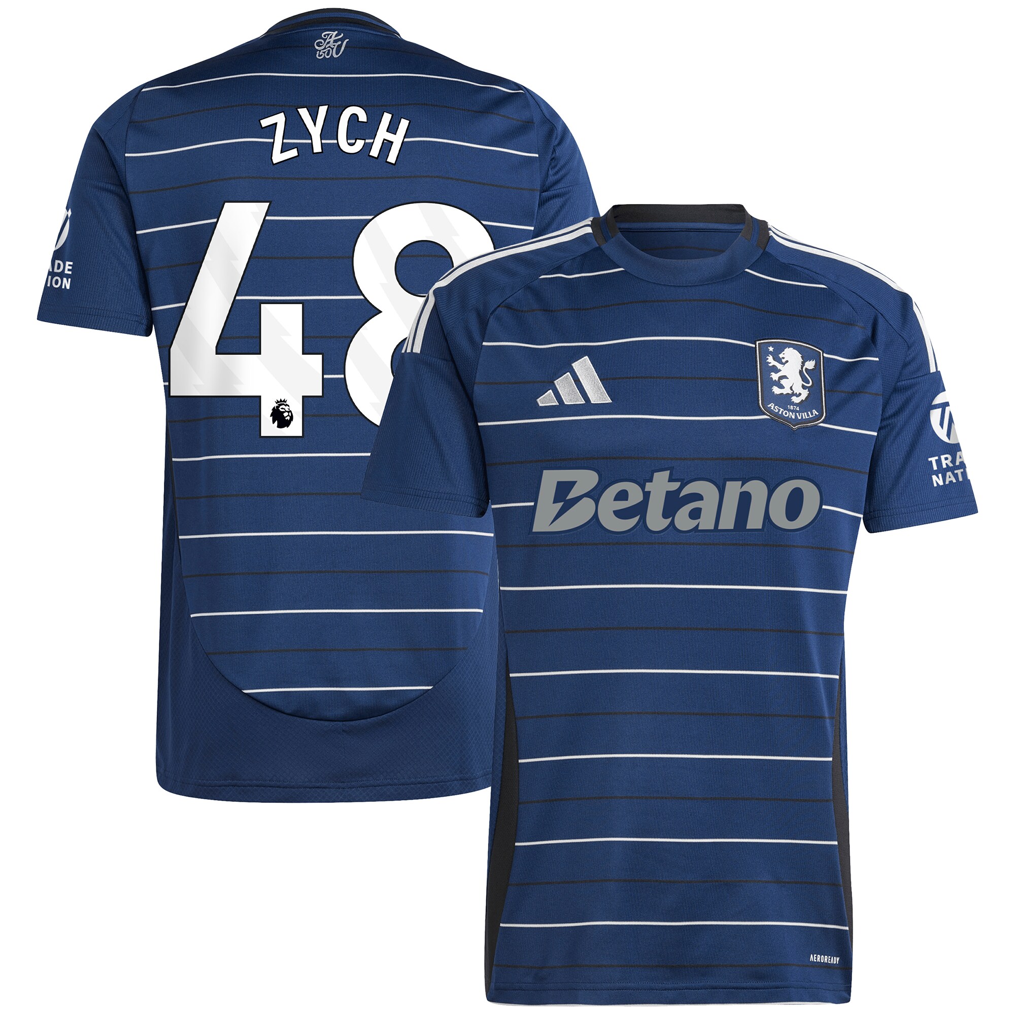 aston villa adidas goalkeeper shirt 2024-25 – long sleeve with zych 48 printing – 202153093 Collection | Authentic Aston Villa Shirts