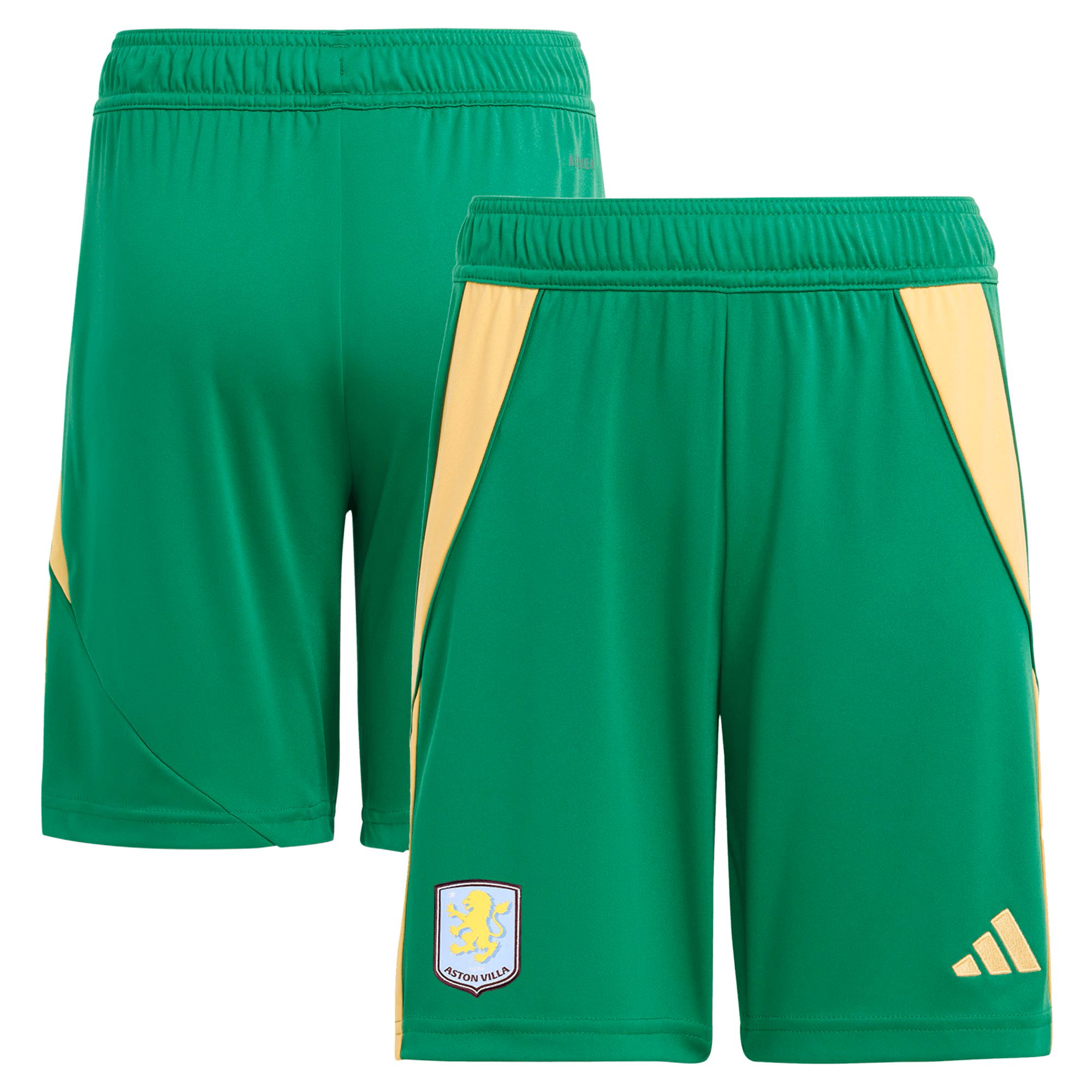 aston villa adidas goalkeeper shorts 2024-25 – 201964010 with custom printing Collection | Authentic Aston Villa Shirts