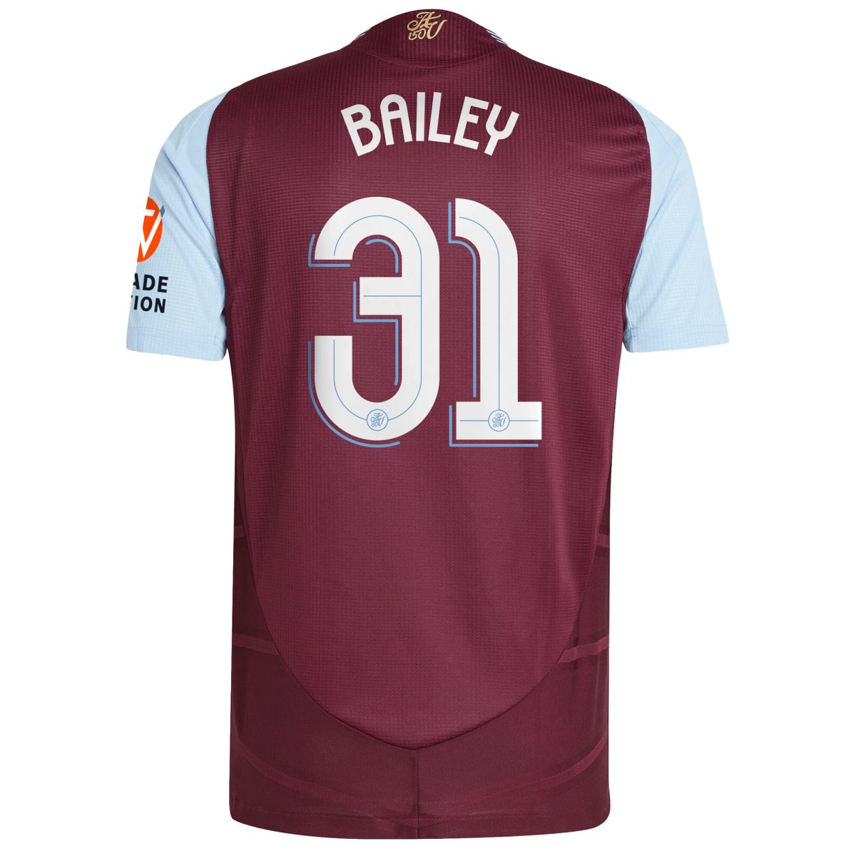 aston villa adidas home authentic shirt 2024-25 with bailey 31 cup printing Collection | Authentic Aston Villa Shirts