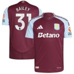 aston villa adidas home authentic shirt 2024-25 with bailey 31 printing Collection | Authentic Aston Villa Shirts