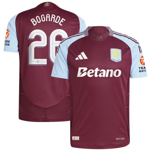 aston villa adidas home authentic shirt 2024-25 with bogarde 26 cup printing Collection | Authentic Aston Villa Shirts