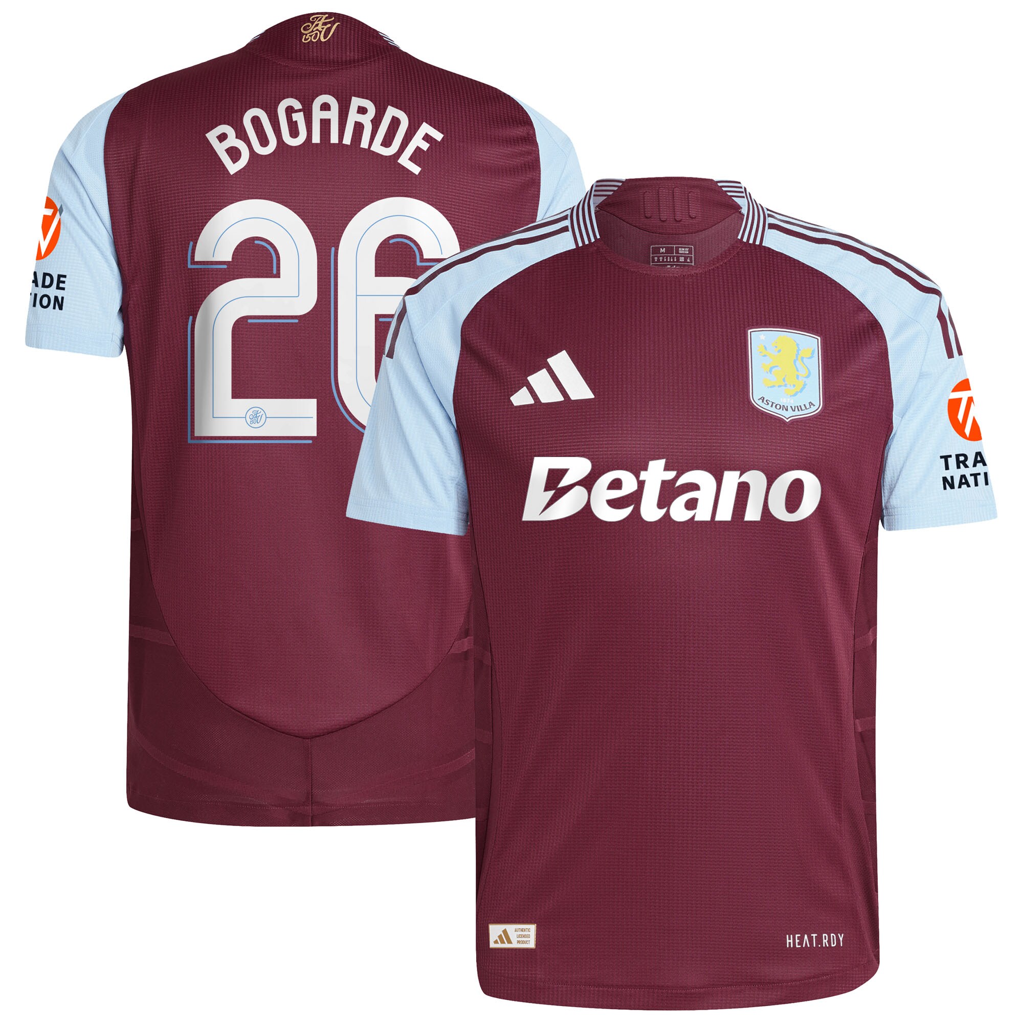 aston villa adidas home authentic shirt 2024-25 with bogarde 26 cup printing Collection | Authentic Aston Villa Shirts