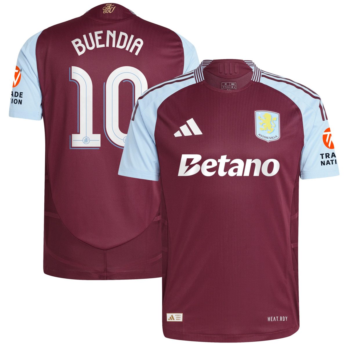 aston villa adidas home authentic shirt 2024-25 with buendia 10 cup printing Collection | Authentic Aston Villa Shirts