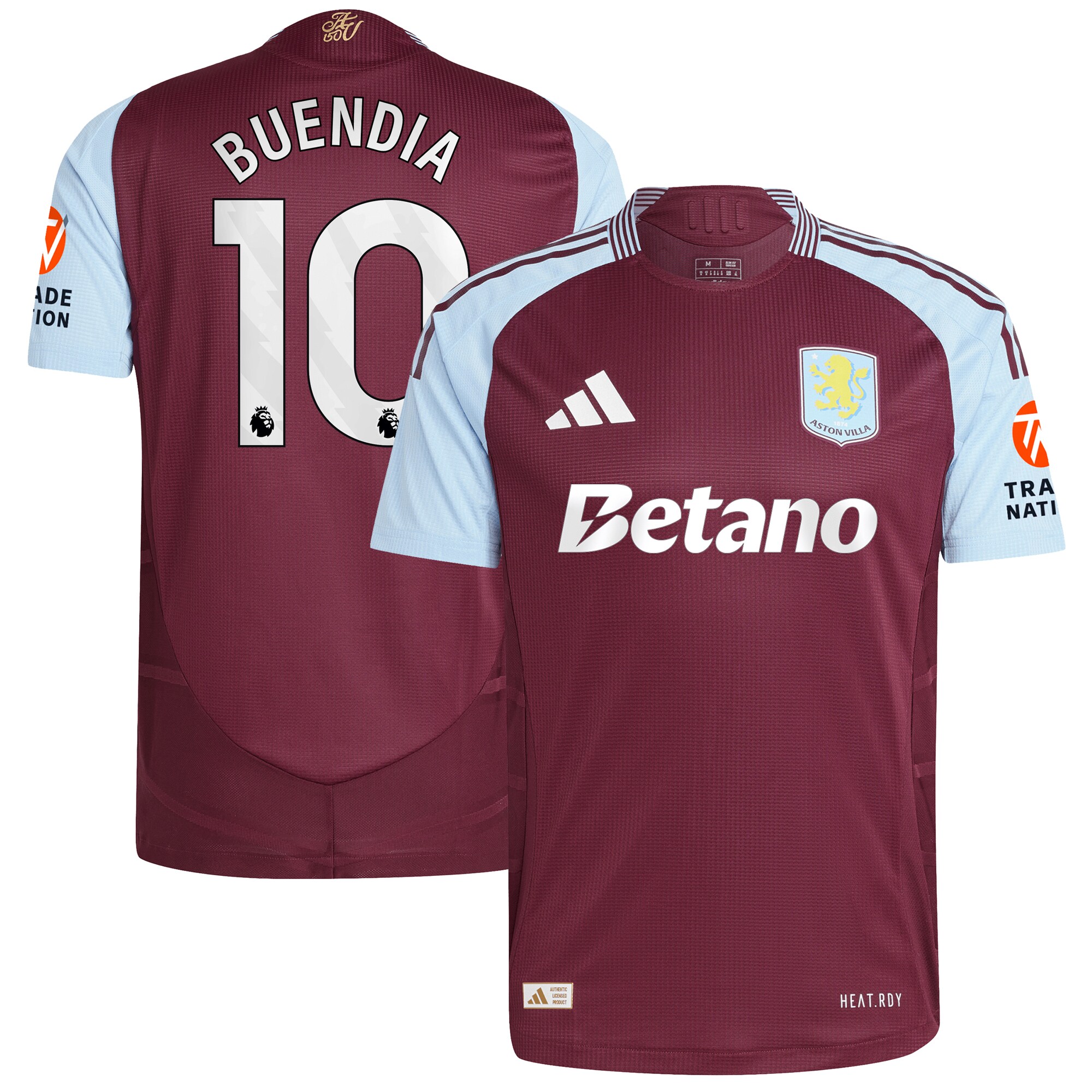 aston villa adidas home authentic shirt 2024-25 with buendia 10 printing Collection | Authentic Aston Villa Shirts