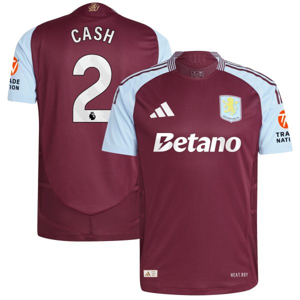 aston villa adidas home authentic shirt 2024-25 with cash 2 printing Collection | Authentic Aston Villa Shirts