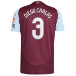 aston villa adidas home authentic shirt 2024-25 with diego carlos 3 cup printing Collection | Authentic Aston Villa Shirts