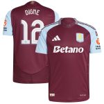 aston villa adidas home authentic shirt 2024-25 with digne 12 cup printing Collection | Authentic Aston Villa Shirts