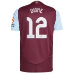 aston villa adidas home authentic shirt 2024-25 with digne 12 cup printing Collection | Authentic Aston Villa Shirts