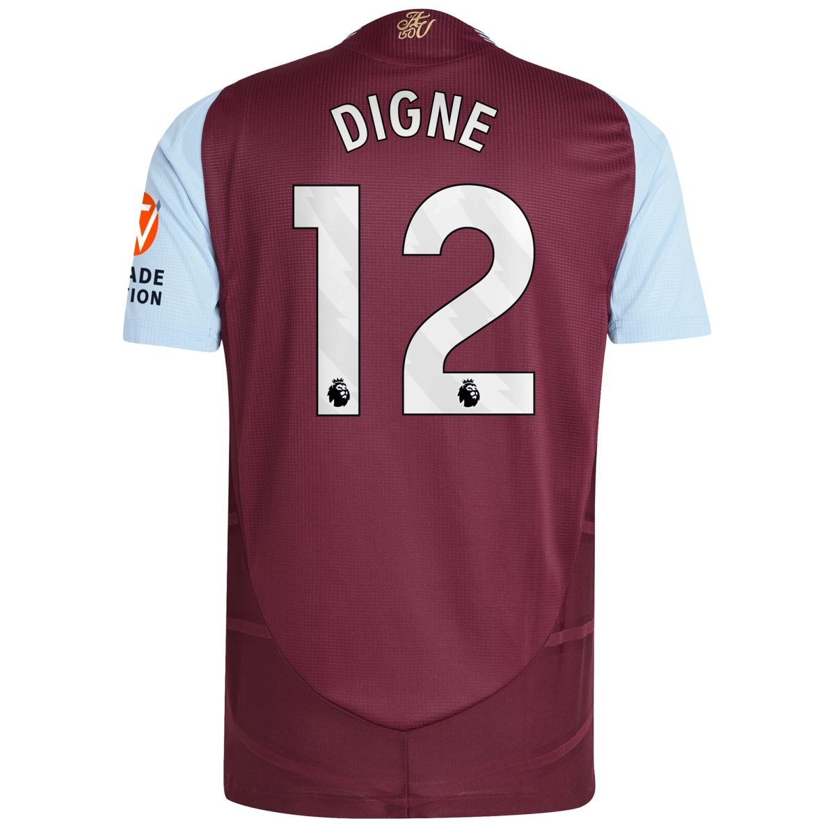 aston villa adidas home authentic shirt 2024-25 with digne 12 printing Collection | Authentic Aston Villa Shirts