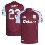 aston villa adidas home authentic shirt 2024-25 with grant 23 cup printing Collection | Authentic Aston Villa Shirts