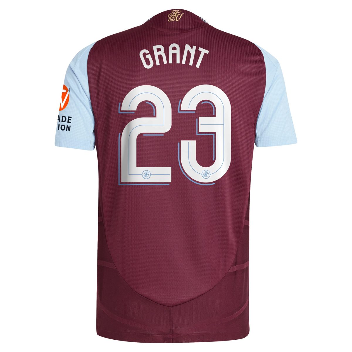 aston villa adidas home authentic shirt 2024-25 with grant 23 cup printing Collection | Authentic Aston Villa Shirts