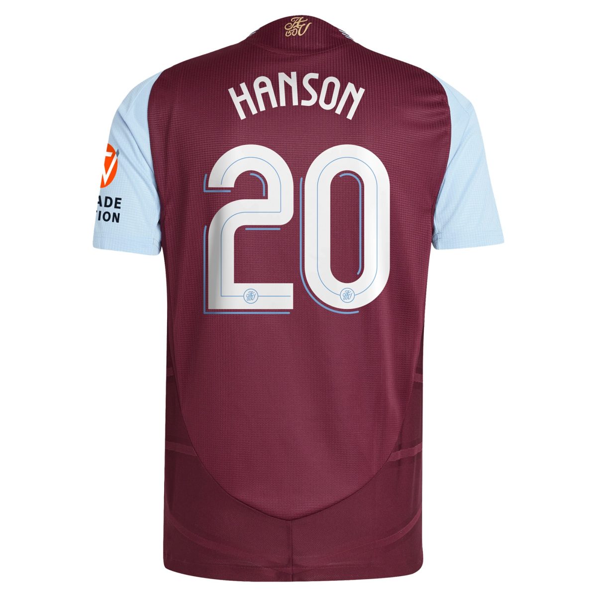 aston villa adidas home authentic shirt 2024-25 with hanson 20 cup printing Collection | Authentic Aston Villa Shirts