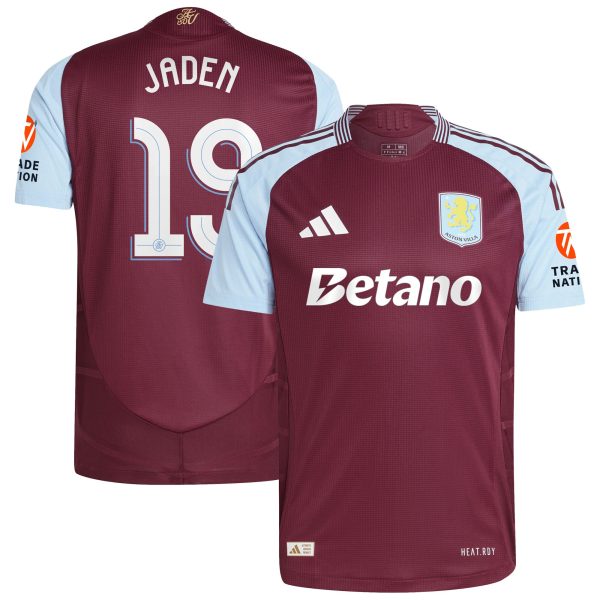 aston villa adidas home authentic shirt 2024-25 with jaden 19 cup printing Collection | Authentic Aston Villa Shirts