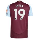 aston villa adidas home authentic shirt 2024-25 with jaden 19 printing Collection | Authentic Aston Villa Shirts