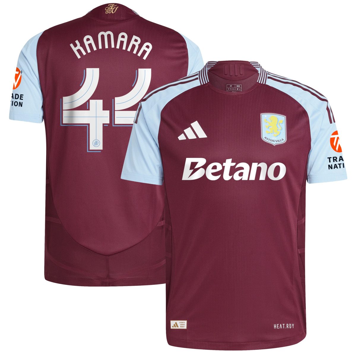 aston villa adidas home authentic shirt 2024-25 with kamara 44 cup printing Collection | Authentic Aston Villa Shirts