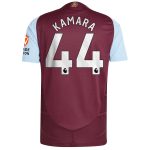 aston villa adidas home authentic shirt 2024-25 with kamara 44 printing Collection | Authentic Aston Villa Shirts