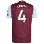 aston villa adidas home authentic shirt 2024-25 with konsa 4 printing Collection | Authentic Aston Villa Shirts