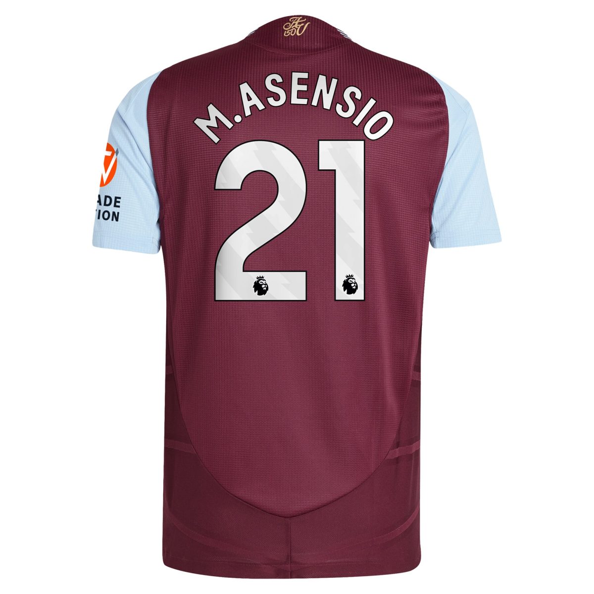 aston villa adidas home authentic shirt 2024-25 with m.asensio 21 printing Collection | Authentic Aston Villa Shirts