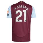 aston villa adidas home authentic shirt 2024-25 with m.asensio 21 printing Collection | Authentic Aston Villa Shirts