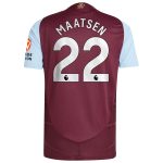aston villa adidas home authentic shirt 2024-25 with maatsen 22 printing Collection | Authentic Aston Villa Shirts