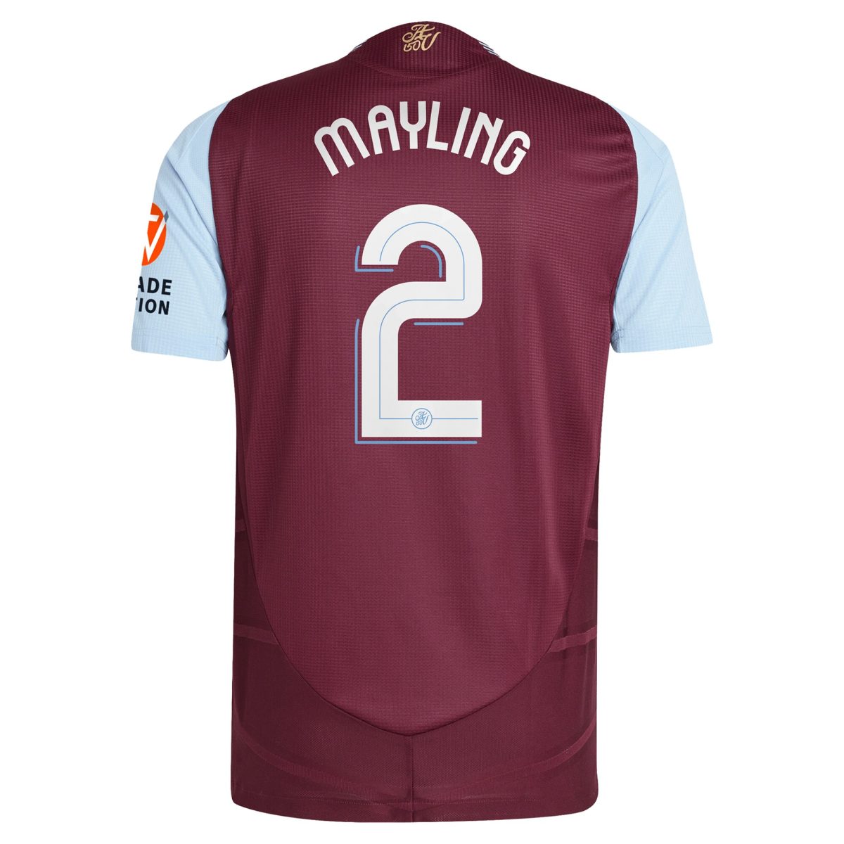 aston villa adidas home authentic shirt 2024-25 with mayling 2 cup printing Collection | Authentic Aston Villa Shirts