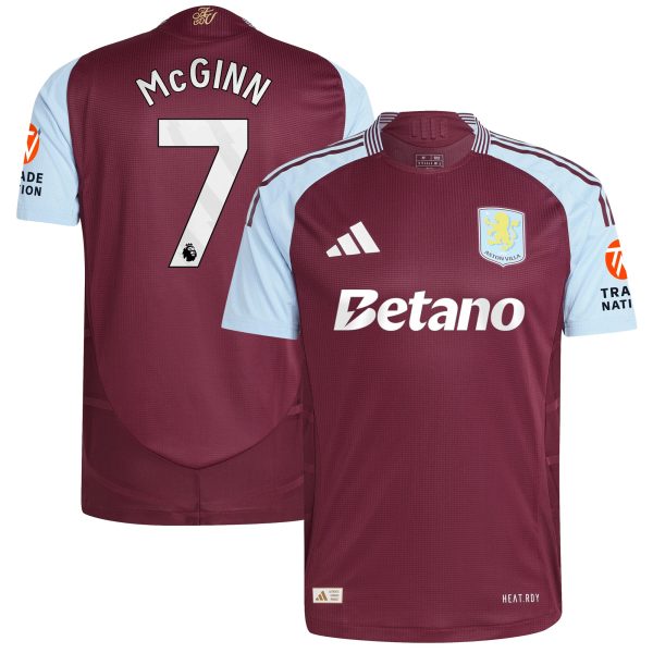 aston villa adidas home authentic shirt 2024-25 with mcginn 7 printing Collection | Authentic Aston Villa Shirts