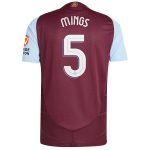 aston villa adidas home authentic shirt 2024-25 with mings 5 cup printing Collection | Authentic Aston Villa Shirts