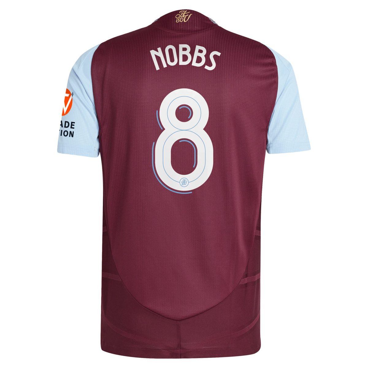 aston villa adidas home authentic shirt 2024-25 with nobbs 8 cup printing Collection | Authentic Aston Villa Shirts