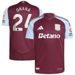 aston villa adidas home authentic shirt 2024-25 with onana 24 printing Collection | Authentic Aston Villa Shirts