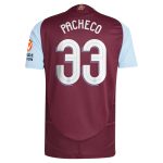 aston villa adidas home authentic shirt 2024-25 with pacheco 33 cup printing Collection | Authentic Aston Villa Shirts