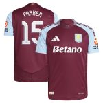 aston villa adidas home authentic shirt 2024-25 with parker 15 cup printing Collection | Authentic Aston Villa Shirts