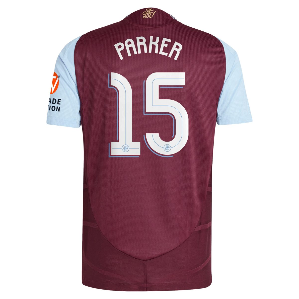 aston villa adidas home authentic shirt 2024-25 with parker 15 cup printing Collection | Authentic Aston Villa Shirts