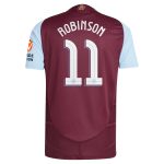 aston villa adidas home authentic shirt 2024-25 with robinson 11 cup printing Collection | Authentic Aston Villa Shirts