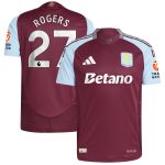 aston villa adidas home authentic shirt 2024-25 with rogers 27 printing Collection | Authentic Aston Villa Shirts