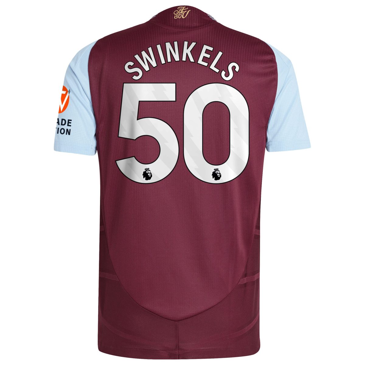aston villa adidas home authentic shirt 2024-25 with swinkels 50 printing Collection | Authentic Aston Villa Shirts