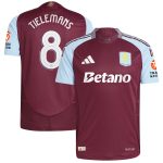 aston villa adidas home authentic shirt 2024-25 with tielemans 8 cup printing Collection | Authentic Aston Villa Shirts