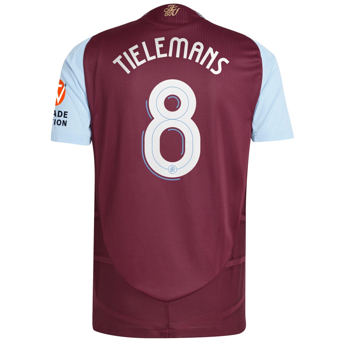 aston villa adidas home authentic shirt 2024-25 with tielemans 8 cup printing Collection | Authentic Aston Villa Shirts