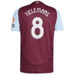 aston villa adidas home authentic shirt 2024-25 with tielemans 8 cup printing Collection | Authentic Aston Villa Shirts
