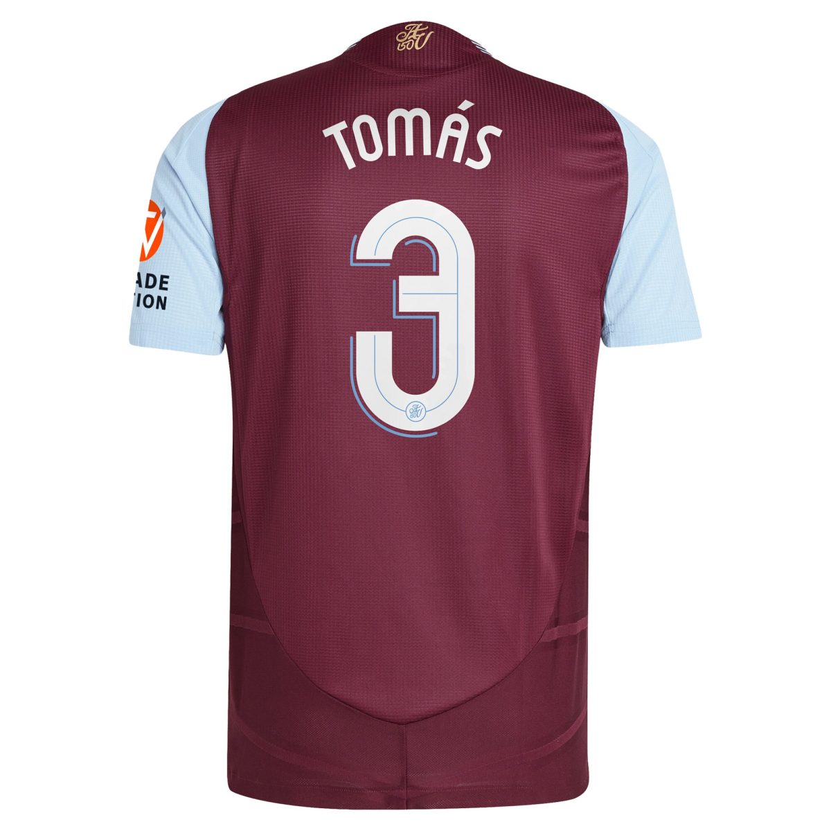 aston villa adidas home authentic shirt 2024-25 with tomás 3 cup printing Collection | Authentic Aston Villa Shirts
