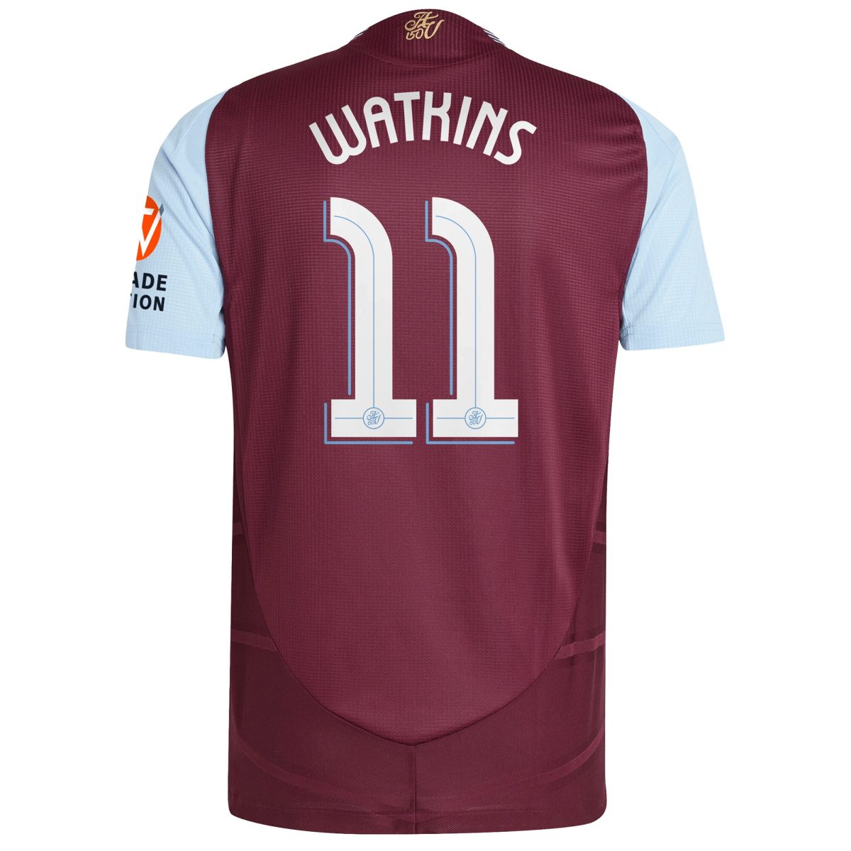 aston villa adidas home authentic shirt 2024-25 with watkins 11 cup printing Collection | Authentic Aston Villa Shirts
