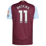 aston villa adidas home authentic shirt 2024-25 with watkins 11 printing Collection | Authentic Aston Villa Shirts