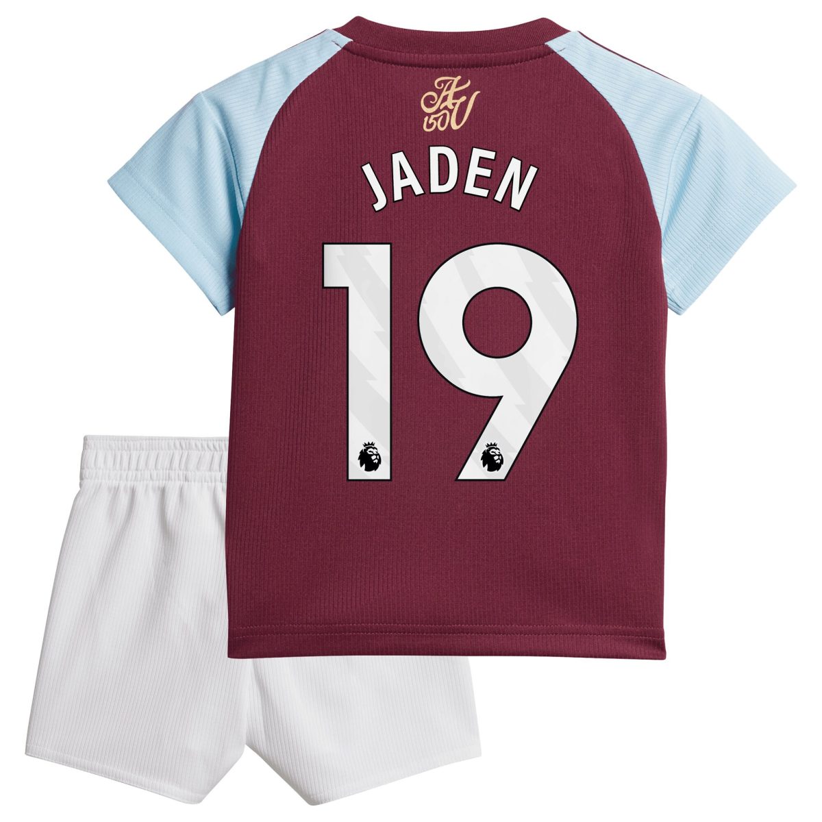 aston villa adidas home baby kit 2024-25 with jaden 19 printing Collection | Authentic Aston Villa Shirts