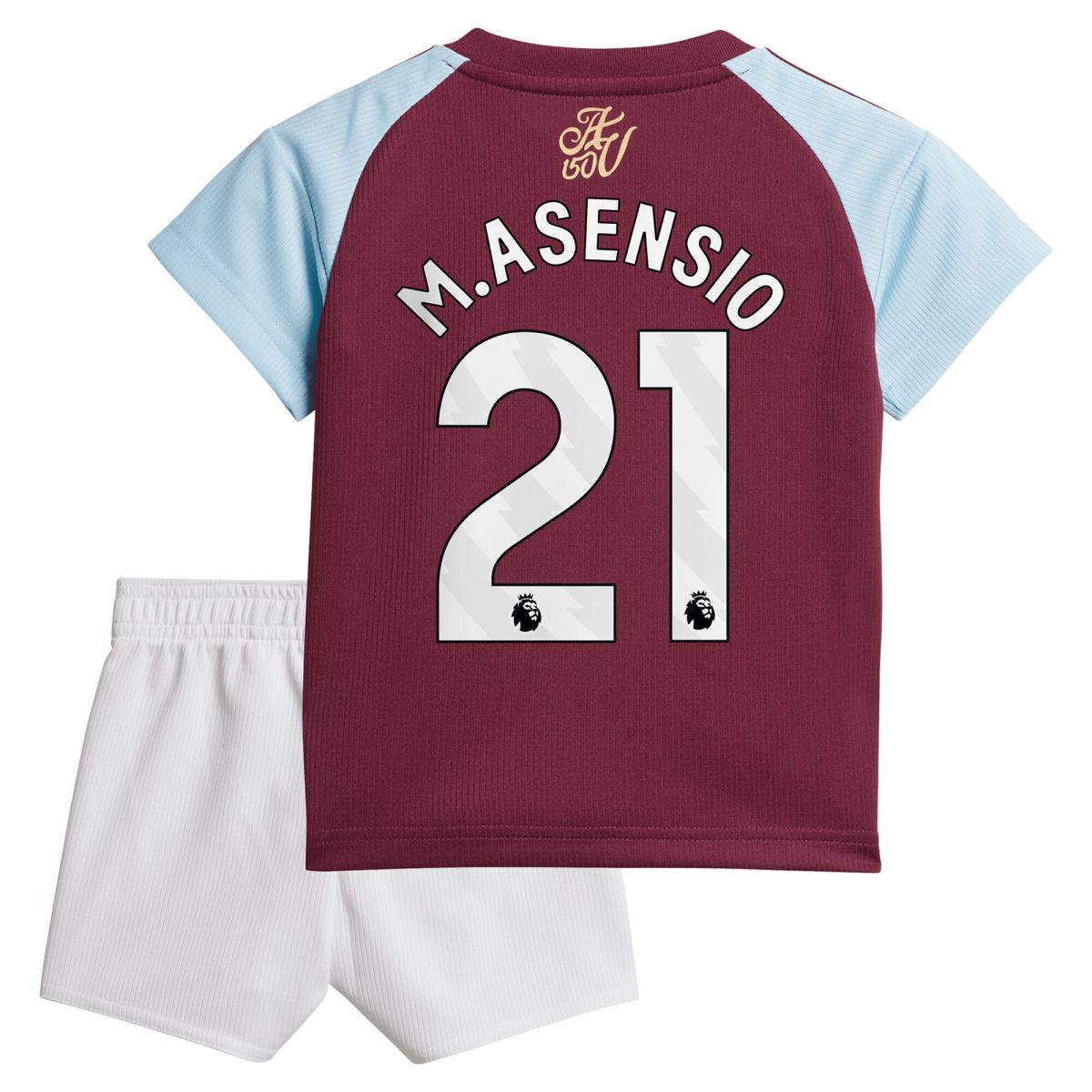 aston villa adidas home baby kit 2024-25 with m.asensio 21 printing Collection | Authentic Aston Villa Shirts